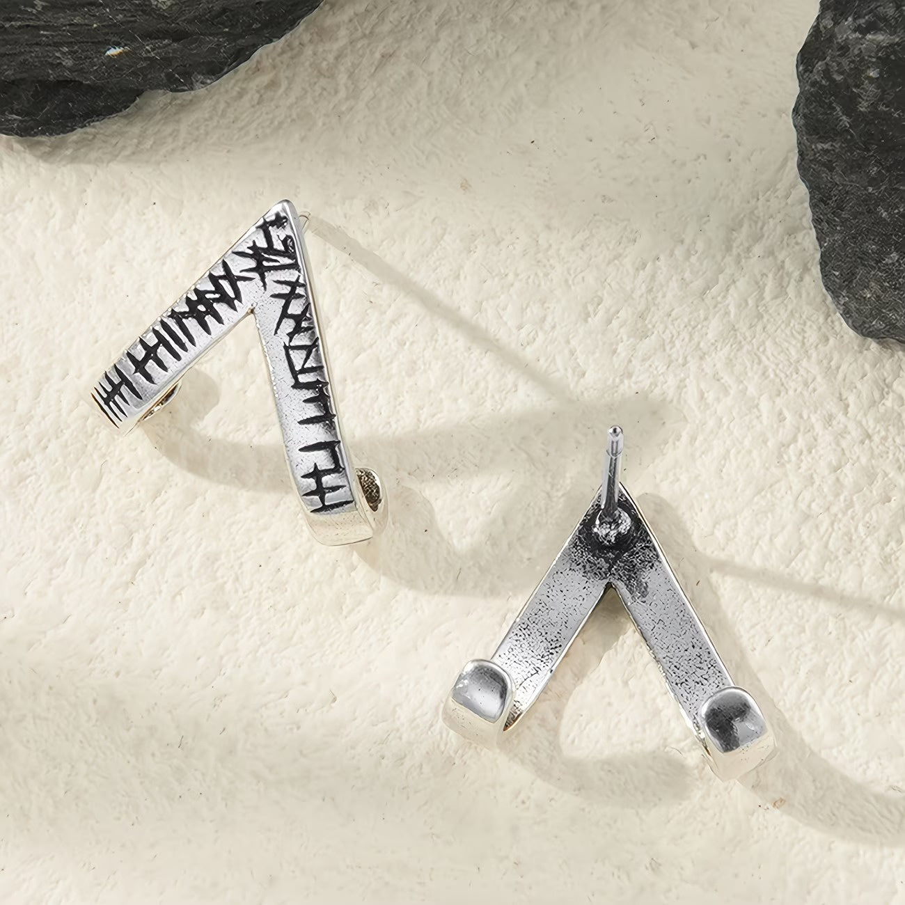 Men's V-Shape Earrings