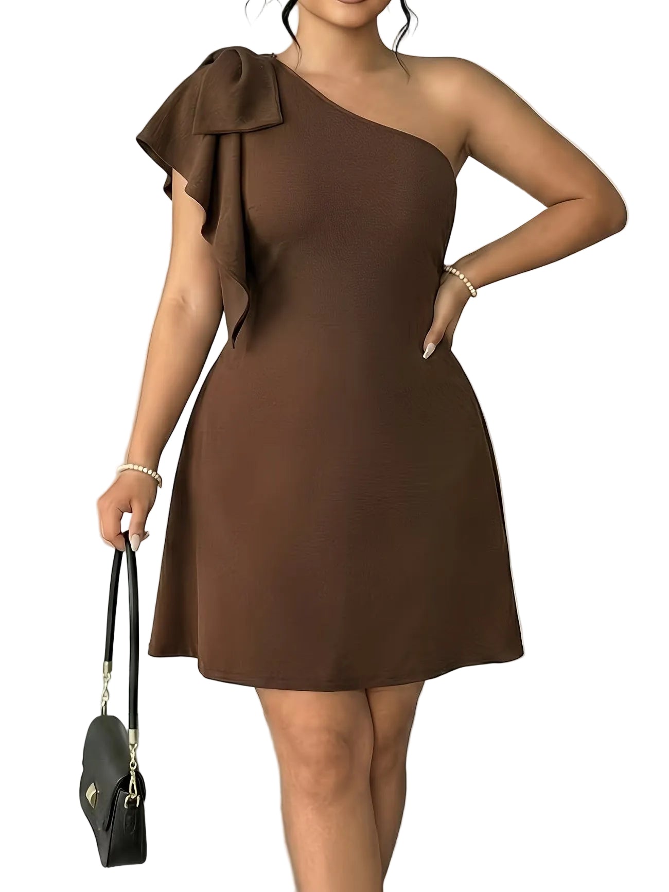 Women's One-Shoulder Mini Dress