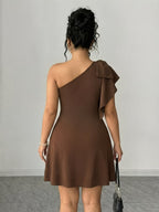 Women's One-Shoulder Mini Dress