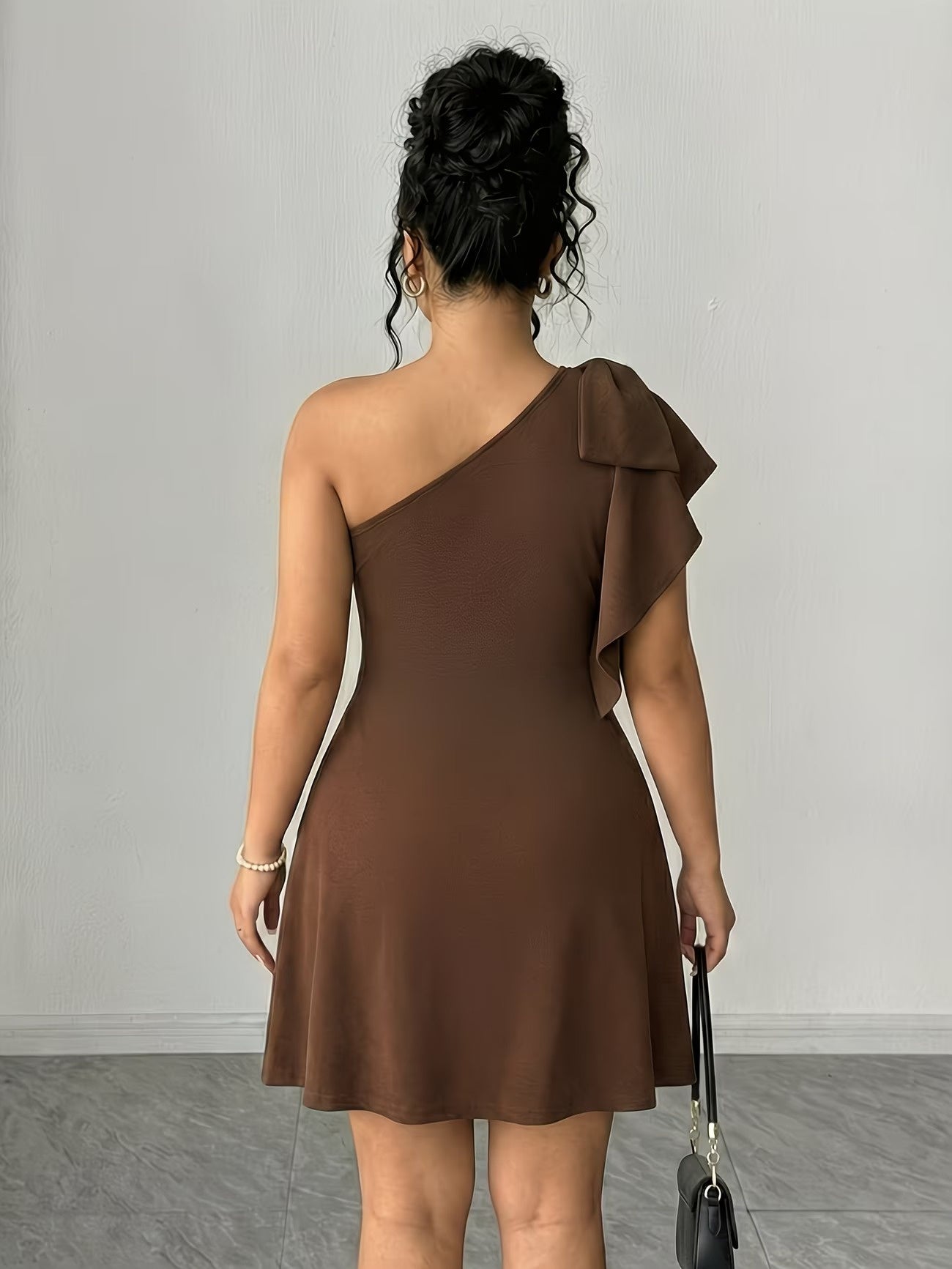 Women's One-Shoulder Mini Dress