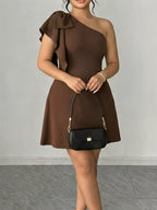 Women's One-Shoulder Mini Dress